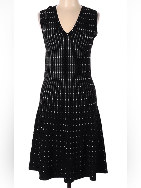 Max Studio Dresses & Skirts - Max Studio Vintage Black Stripe Knit Dress: Y2K Indie Midi - Size L
